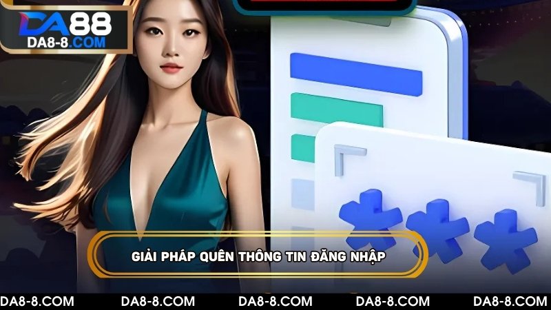 Giải pháp khi quên thông tin đăng nhập DA88